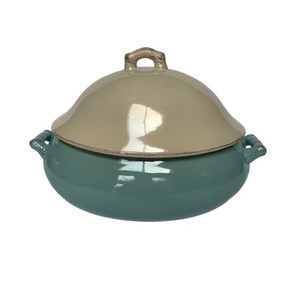 Le Prairie by Creative Co-op Blue White Soup Tureen Lidded - Picture 1 of 8